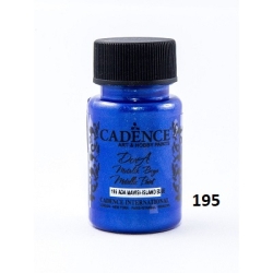 CADENCE Farba Dora metalik 195  50ml / ISLANDZKI NIEBIESKI ISLAND BLUE